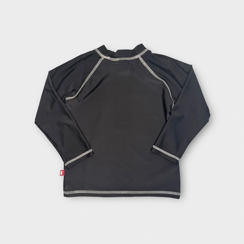 City Threads Black Swim Rash Guard & Swim Shorts Set